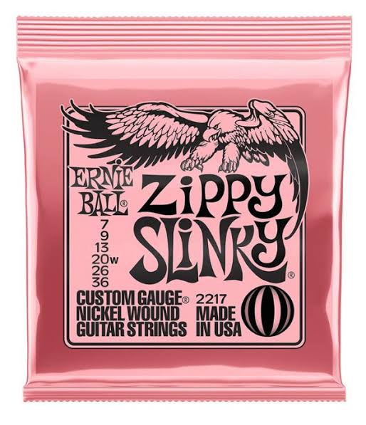 Ernie Ball Zippy Slinky 7 36 electric guitar strings Family