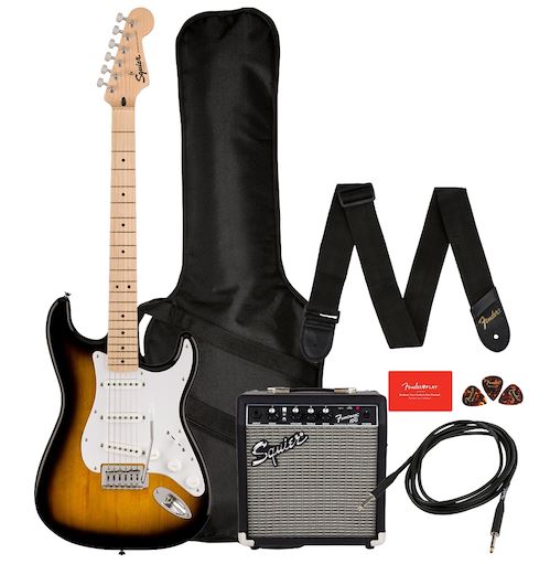 Fender Squier Sonic Series Stratocaster Pack - 2-color Sunburst