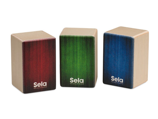 Sela Mini Cajon Shakers Set of 3