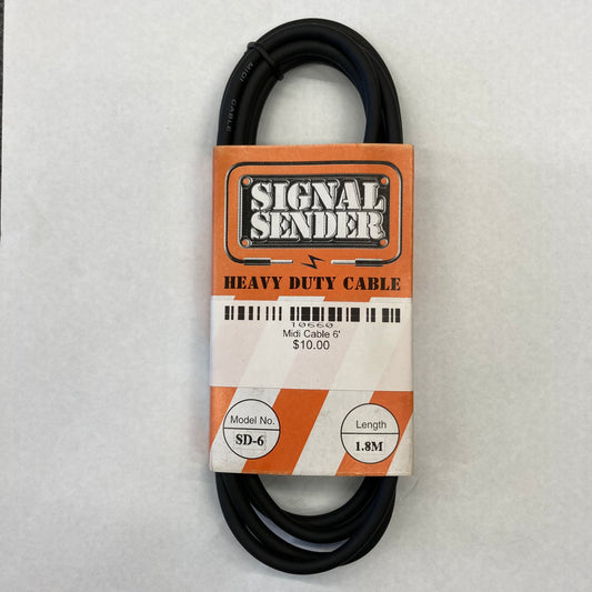Signal Sender Midi Cable 6'