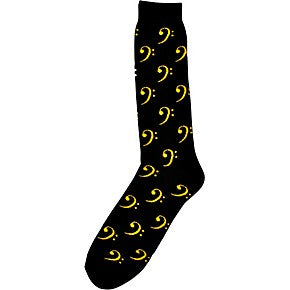 Bass Clef Socks - Adult Size