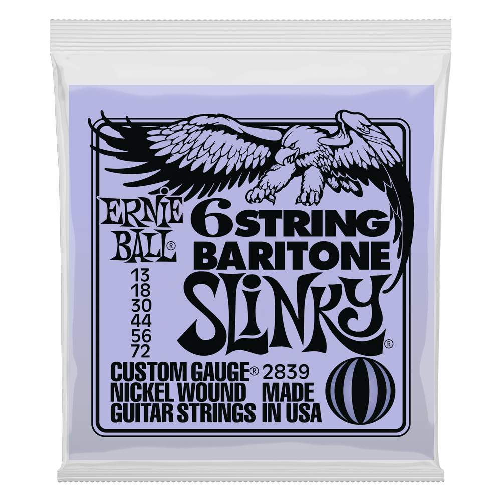 Ernie Ball Slinky Baritone 6 string set 29 5/8in scale 13-72