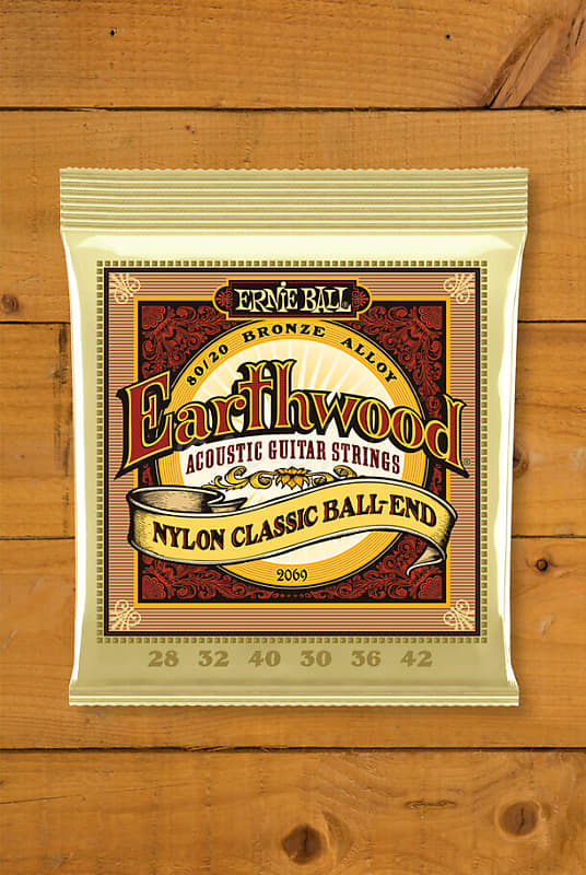 Ernie Ball Earthwood Folk Nylon Ball end strings
