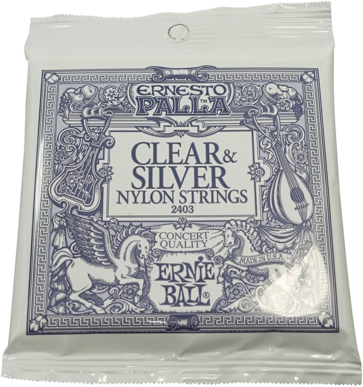 Ernesto Palla Nylon Classical Guitar Strings - Clear & Silver