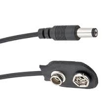 9v Battery clip to Guitar Pedal Adapter