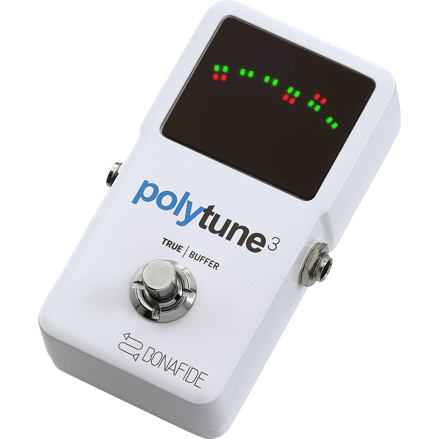 TC Electronic PolyTune 3 Polyphonic LED Guitar Tuner Pedal with Buffer