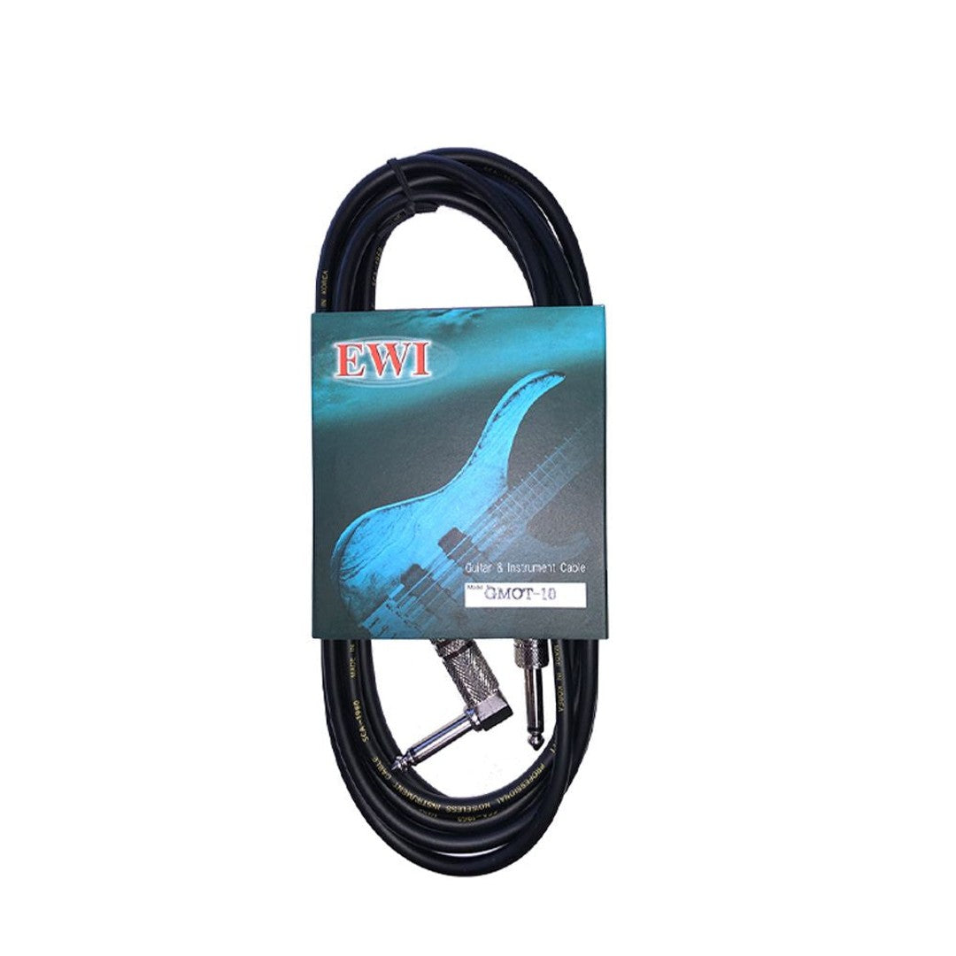 EWI Instrument Cable Straight To R/Angled 10 Ft