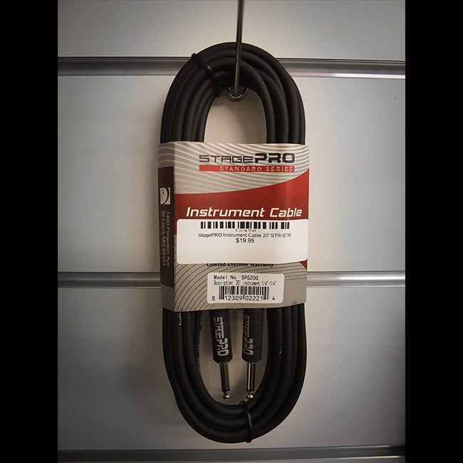StagePRO 20' (6m) Instrument Cable (straight-straight)